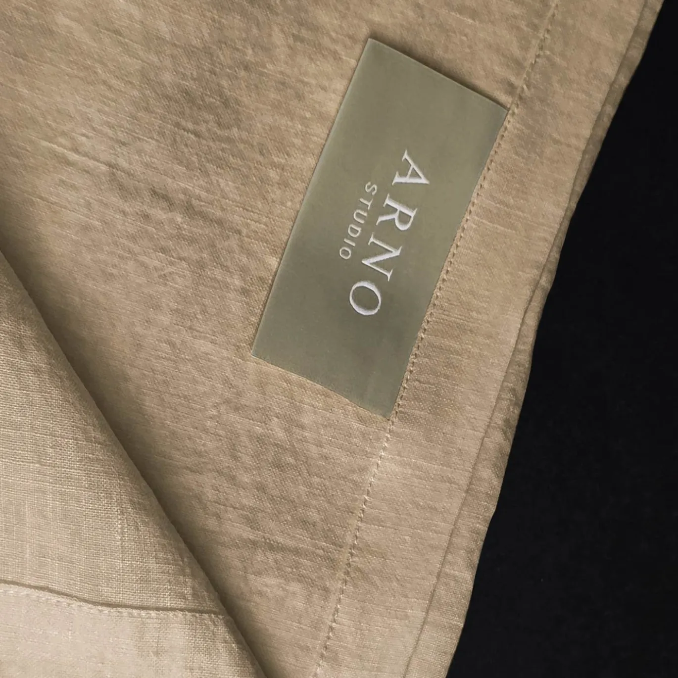 Set di biancheria da letto Dune Beige in lino puro