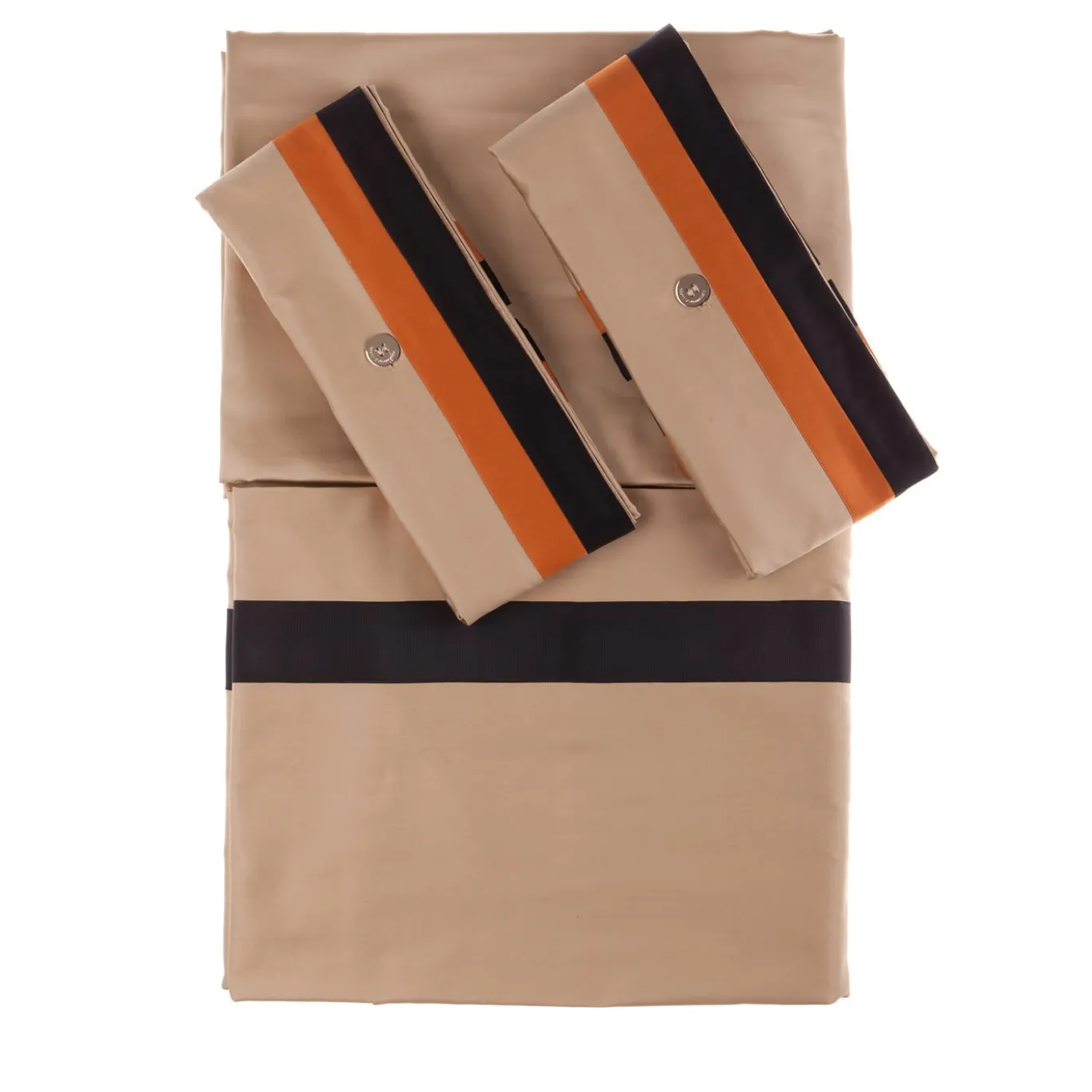 Set di biancheria da letto estiva - Beige e arancione