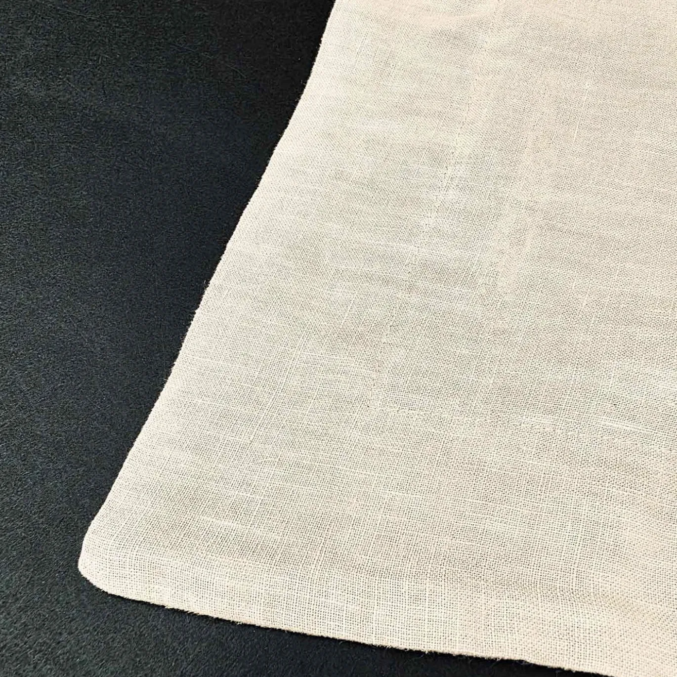 Set di biancheria da letto Ivory in lino puro con copripiumino king