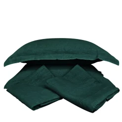Set di biancheria da Letto Lagoon Green in Lino Puro