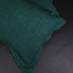 Set di biancheria da Letto Lagoon Green in Lino Puro