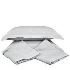 Set di biancheria da letto Oyster in lino puro con copripiumino king