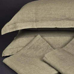 Set di biancheria da letto Sand in lino puro con copripiumino king