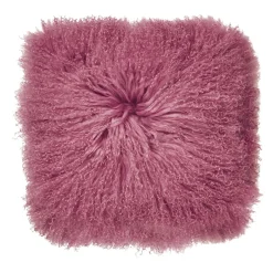 Set di 2 copricuscini pelle Tibet violet