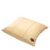 Set di 2 cuscini quadrati beige resistenti all'acqua