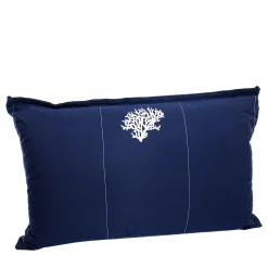 Set di 2 cuscini rettangolari resistenti all'acqua di colore blu
