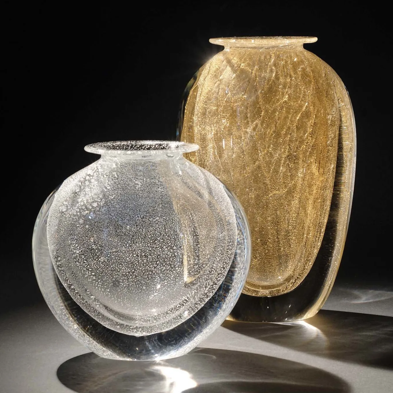 Set di due vasi Aurum Argentum