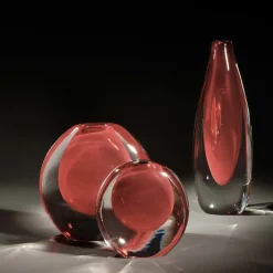 Set di due vasi rossi Mila