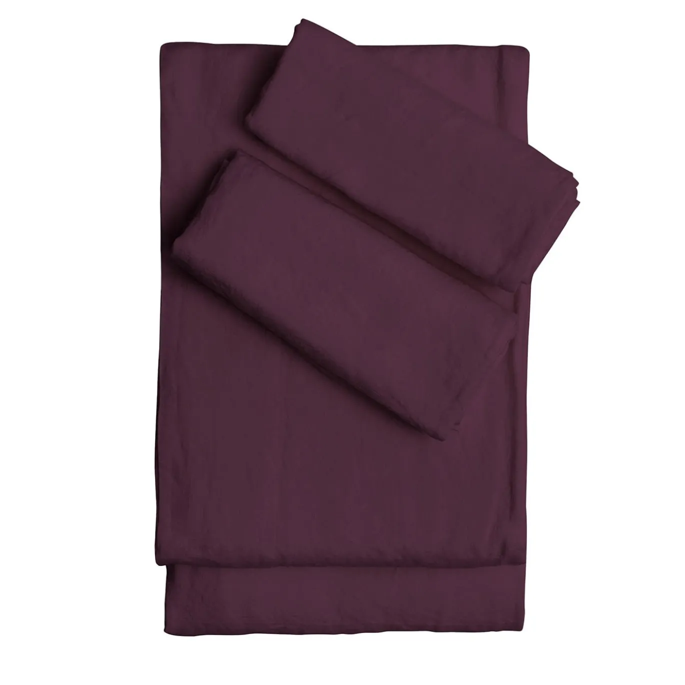 Set di Lenzuola King Size in Lino colore Amarena