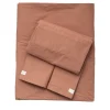 Set di lenzuola Memoria in cotone biologico arancione
