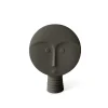 Set di 4 maschere decorative bianche e grigie