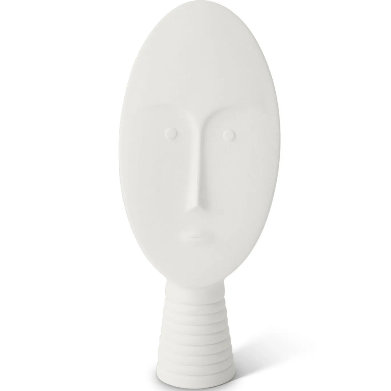 Set di 4 maschere decorative bianche e grigie