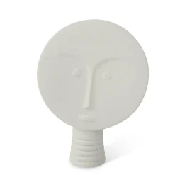 Set di 4 maschere decorative bianche e grigie