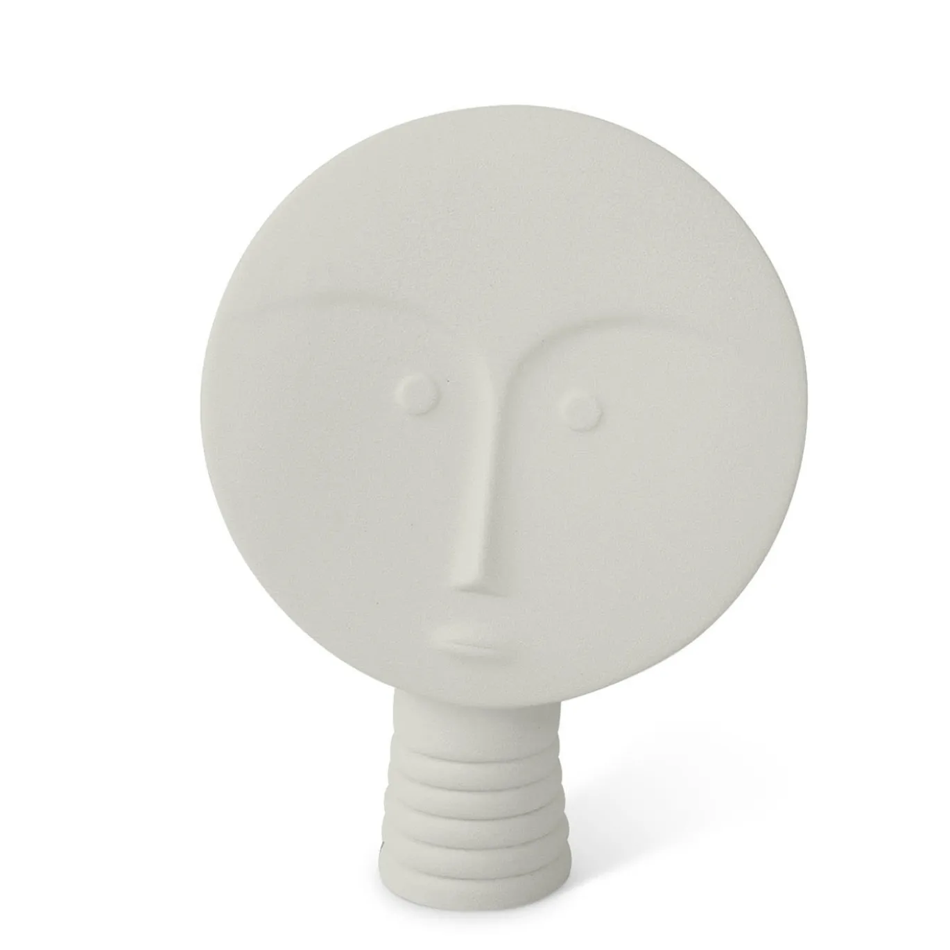 Set di 4 maschere decorative bianche e grigie