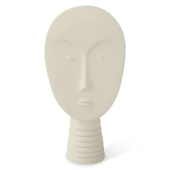 Set di 4 maschere decorative bianche e grigie