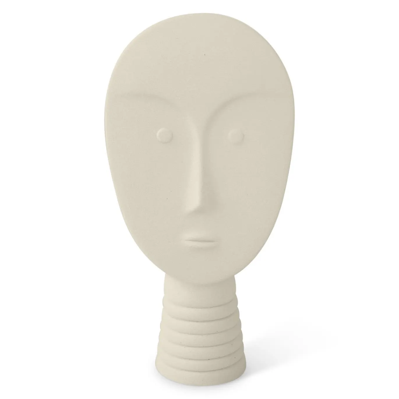 Set di 4 maschere decorative bianche e grigie