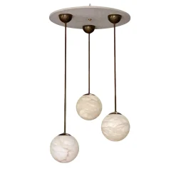 Set di 3 pendenti Maxi Alabaster Moon