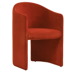 Set di 2 sedie Brera rosse di Dainelli Studio