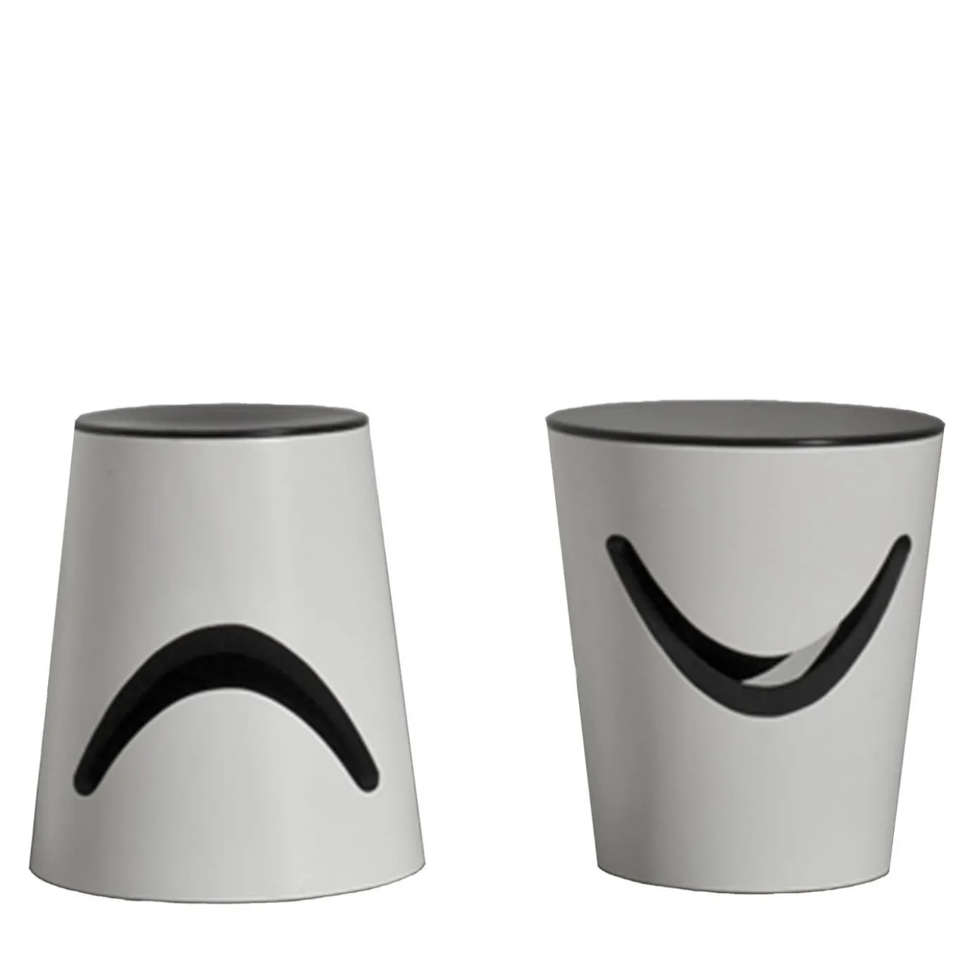 Set di 2 sgabelli Happy&Grumpy di Sakura Adachi
