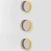 Set di 3 specchi Ninfea 30 gialli