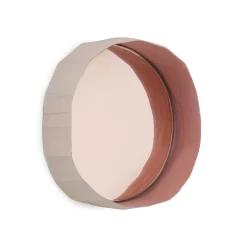 Set di 3 specchi rosa Ninfea 20 di G. Botticelli e P. Paronetto