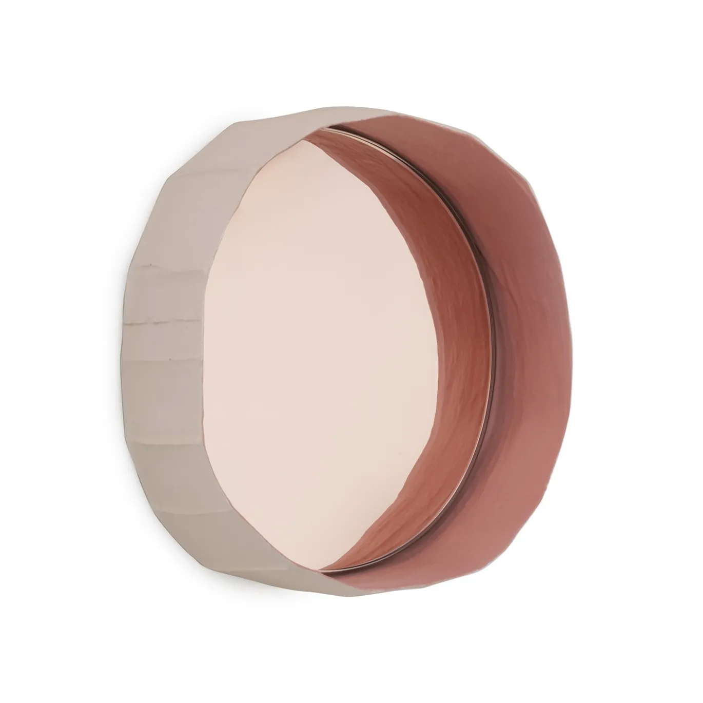 Set di 3 specchi rosa Ninfea 20 di G. Botticelli e P. Paronetto