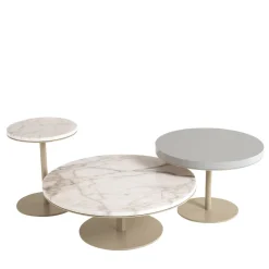 Set di 3 tavoli da portata rotondi