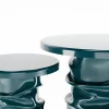 Set di 2 Tavolini Laterali Verdi Gemini