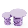 Set di 2 Tavolini Laterali Viola Gemini