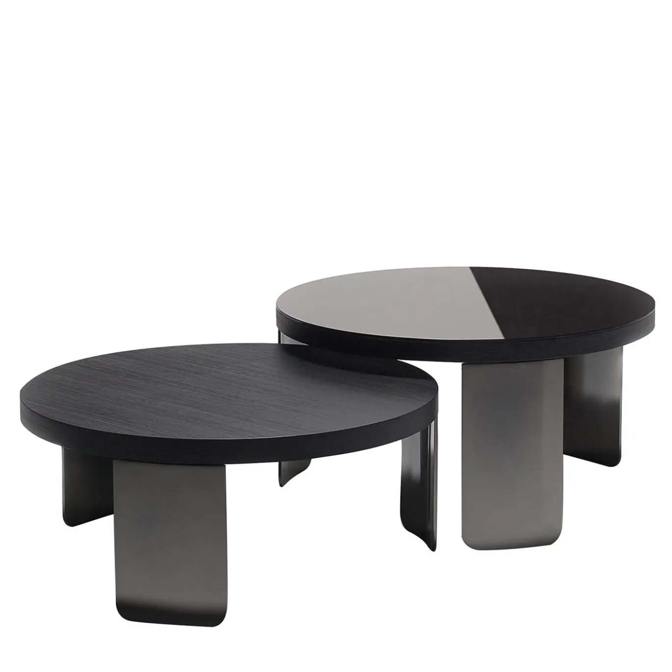 Set di 2 tavolini rotondi Point