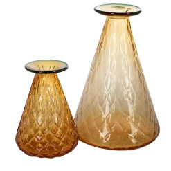 Set di 2 vasi conici in ambra Balloton