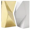 Set di 2 vasi Verso in oro e bianco di Antonio Saporito
