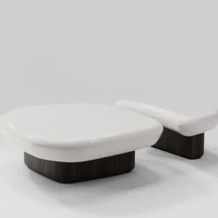 Set Of 2 Kawa Walnut Coffee Tables