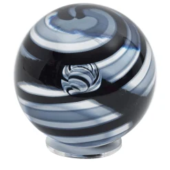 Sfera in Vetro di Murano Nera