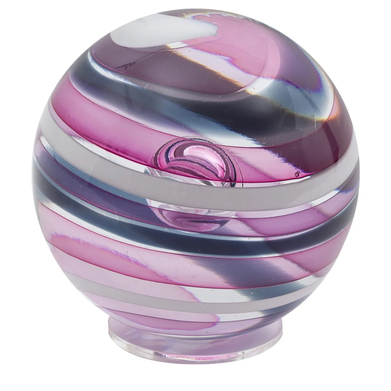 Sfera in Vetro di Murano Rosa