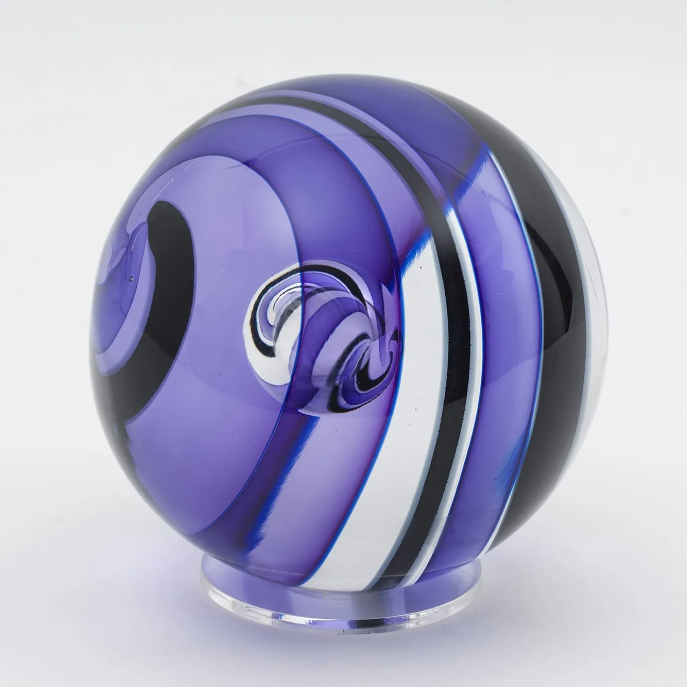 Sfera in Vetro di Murano Viola Scuro