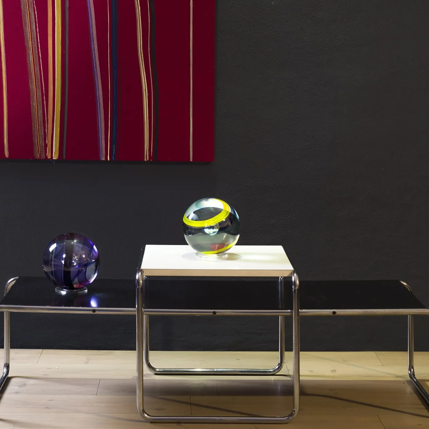 Sfera in Vetro di Murano Viola Scuro