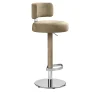 Sgabello Alfred in Pelle Beige #2 di Richard Hutten