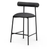 Sgabello basso nero Pampa SG-65 di Studio Pastina