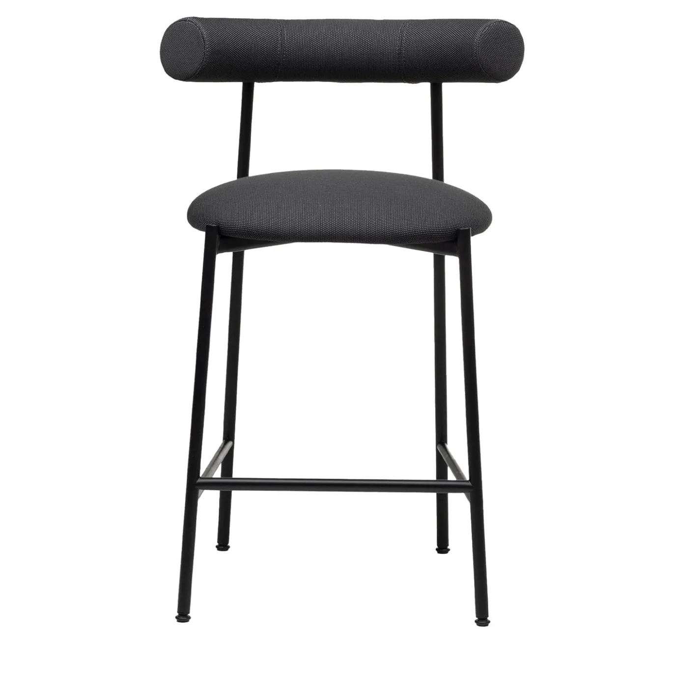 Sgabello basso nero Pampa SG-65 di Studio Pastina