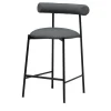 Sgabello basso Pampa SG-65 grigio e nero di Studio Pastina