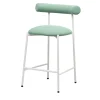 Sgabello basso Pampa SG-65 verde salvia e bianco di Studio Pastina