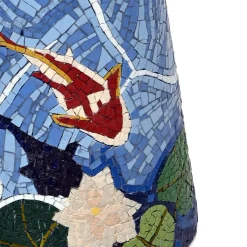 Sgabello Carpe Diem in mosaico fatto a mano di Michela Nardin