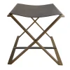 Sgabello Clifton4 in pelle e metallo galvanizzato