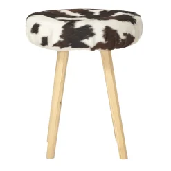 Sgabello con gambe ottagonali in legno Mucca #2