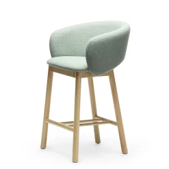 Sgabello da bar Bel Sg-65 verde chiaro di Pablo Regano
