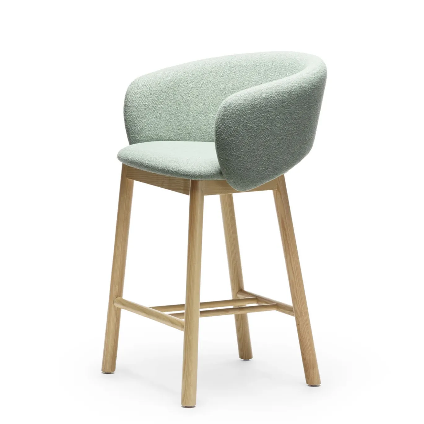 Sgabello da bar Bel Sg-65 verde chiaro di Pablo Regano