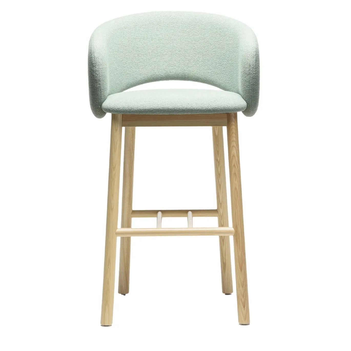 Sgabello da bar Bel Sg-75 verde chiaro di Pablo Regano