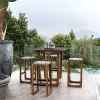 Sgabello da bar grigio Bungalow di Jamie Durie