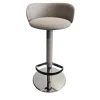 Sgabello da bar in argento Hillary di Richard Hutten